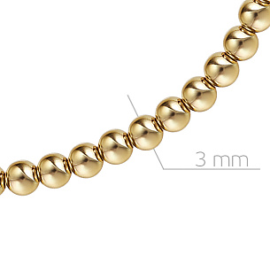 Браслет декоративный из желтого золота