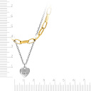 Колье из серебра с позолотой