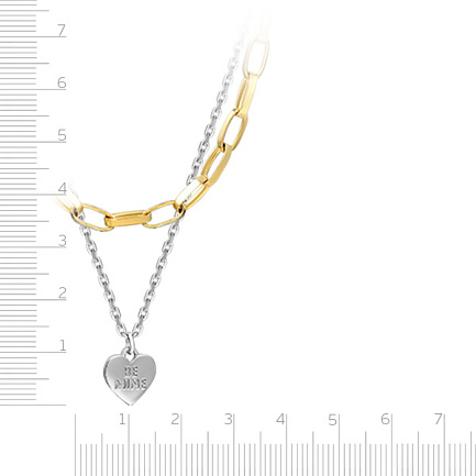 Колье из серебра с позолотой