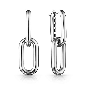 Серьги с английским замком из серебра