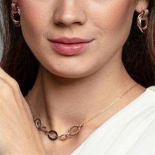 Колье из красного золота