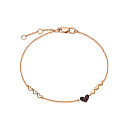 Браслет из красного золота с рубинами