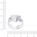 Кольцо из серебра с фианитом