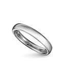 Кольцо обручальное из белого золота