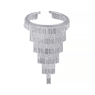 Браслет декоративный из серебра