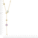 Колье из желтого золота с аметистом