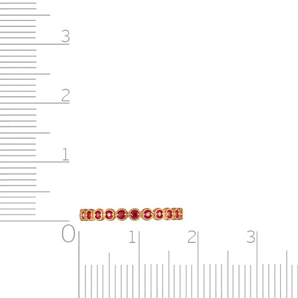 Кольцо из красного золота с рубинами