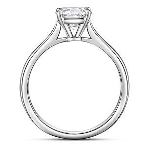 Кольцо из белого золота с бриллиантом