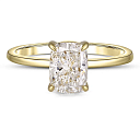 Кольцо из желтого золота с бриллиантом