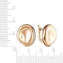 Серьги с английским замком из серебра с позолотой