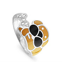 Кольцо из серебра с фианитами