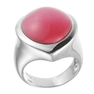 Кольцо из серебра с стеклом