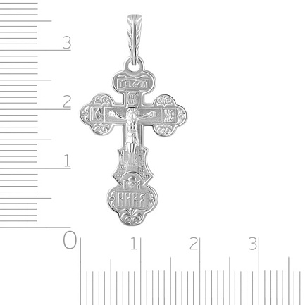 Крест из белого золота