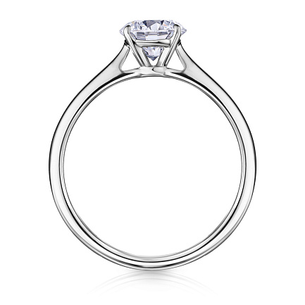 Кольцо из белого золота