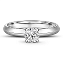 Кольцо из белого золота с бриллиантом