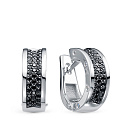 Серьги из белого золота с бриллиантами