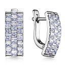 Серьги с английским замком из серебра