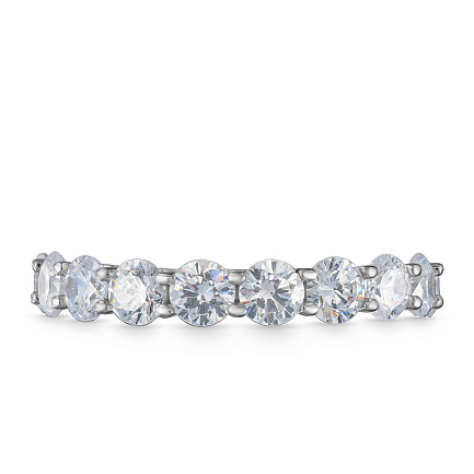 Кольцо из серебра с фианитом