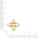 Кольцо из серебра с позолотой