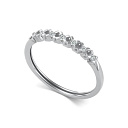 Кольцо из белого золота с бриллиантами