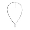 Колье из серебра с фианитом