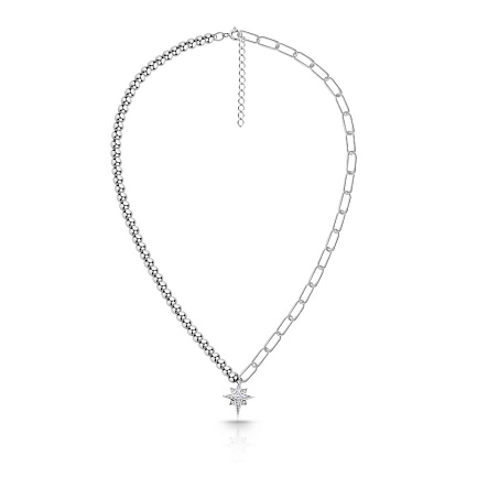 Колье из серебра с фианитом