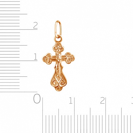 Крест из красного золота