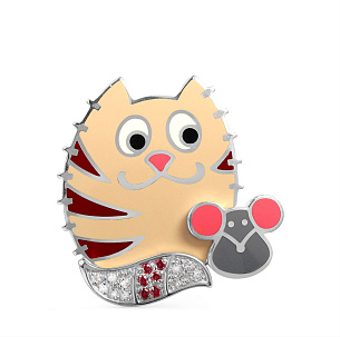 Подвеска из серебра с фианитом