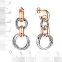 Серьги из серебра с позолотой