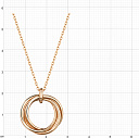 Колье из красного золота