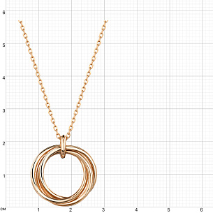Колье из красного золота