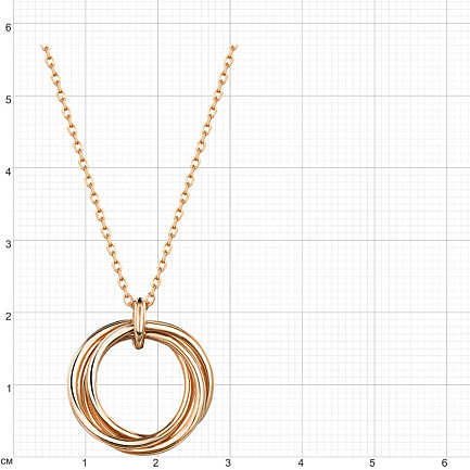 Колье из красного золота