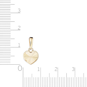 Подвеска из желтого золота