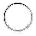 Кольцо обручальное из белого золота