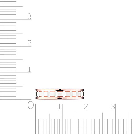 Кольцо обручальное из комбинированного золота