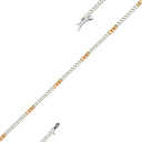 Браслет из красного золота с бриллиантами