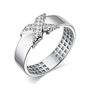 Кольцо из белого золота с бриллиантами