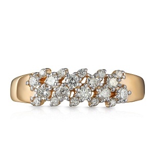 Кольцо из красного золота