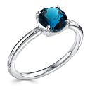 Кольцо из серебра с топазом