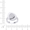 Кольцо из белого золота с бриллиантами