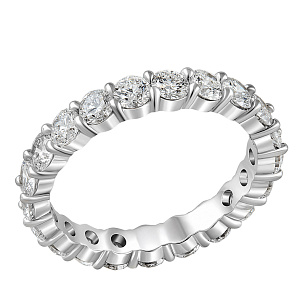 Кольцо из белого золота с бриллиантом