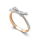 Кольцо из красного золота с бриллиантами