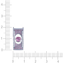 Подвеска из серебра с фианитом