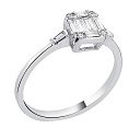 Кольцо из белого золота с бриллиантами