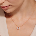 Колье из красного золота с бриллиантами