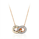 Колье из красного золота с фианитами