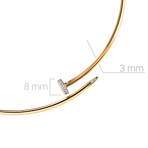 Колье из желтого золота с бриллиантами