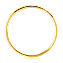 Кольцо обручальное из желтого золота с бриллиантами