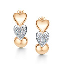 Серьги из красного золота