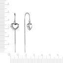 Серьги Продевки из серебра